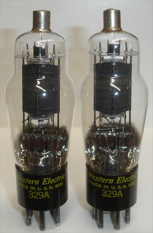 329A Western Electric NOS 1966 (1 Pair: 34.5ma and 38ma)