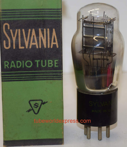 33 Sylvania NOS small part of getter material flaked off glass (58/36) strong output