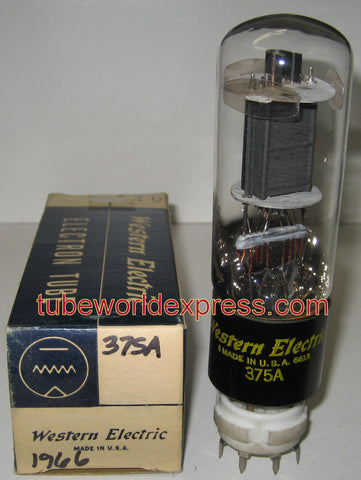375A Western Electric NOS 1966 glass slightly tilted (29.2ma)