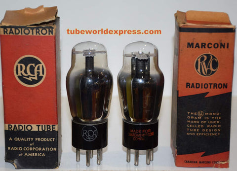 (!!) (#1 37 Pair) 37 RCA NOS 1940's (8.5ma and 8.5ma) 1% matched