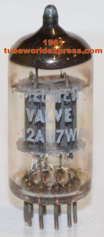 (!!!) 12AU7WA Mullard branded Chelmer Valve used/good 1961 (7.7/8.8ma)