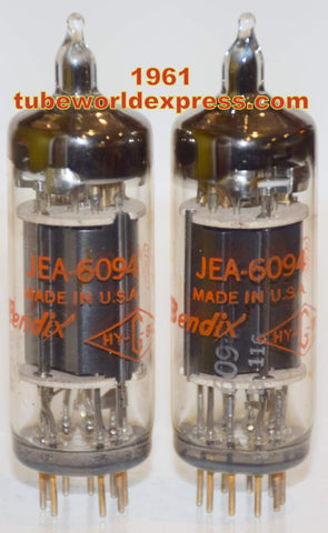 (!!) (Recommended Pair) JEA-6094 Bendix NOS 1961 pins gently cleaned (59ma and 61ma)