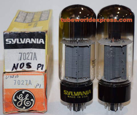 (!!) (Best Value Pair) 7027A Sylvania NOS/80% and used/good/80% (54ma and 55ma)