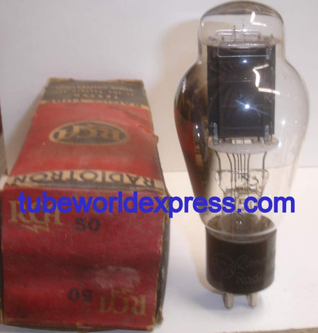 (!!!!) (Best Overall Single) 50 RCA Cunningham engraved base NOS ST-19 around 1940 (61.5ma) (strong Ma and Gm)