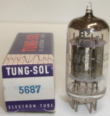 5687 Tungsol bronze plates large 