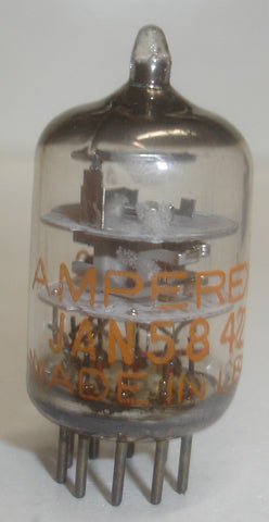 JAN-5842 Amperex USA Nickel Pins NOS 1983 (20.2ma Gm=20,800)
