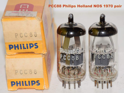 (!!!!) (Best Audio Pair) PCC88=7DJ8 Philips Holland 