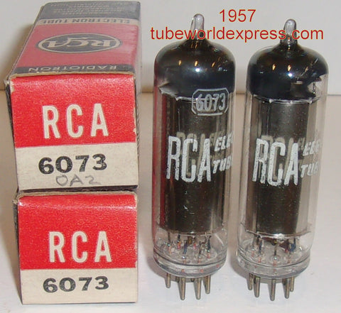 (!!) (#1 6073 Pair) 6073=0A2 RCA NOS 1957 (premium 0A2)