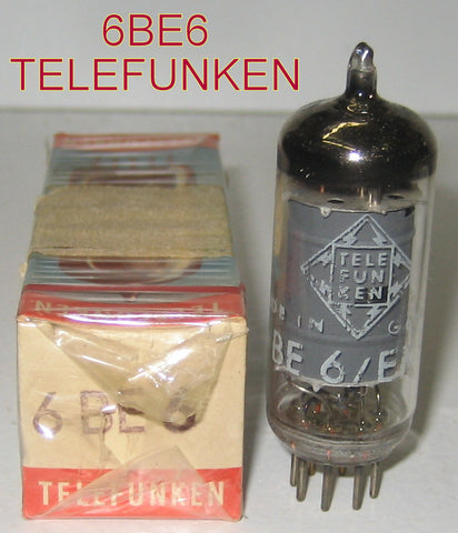(!) (BEST SINGLE) EK90=6BE6 Telefunken Germany <> bottom NOS 1960's (1.7ma Gm=1100)