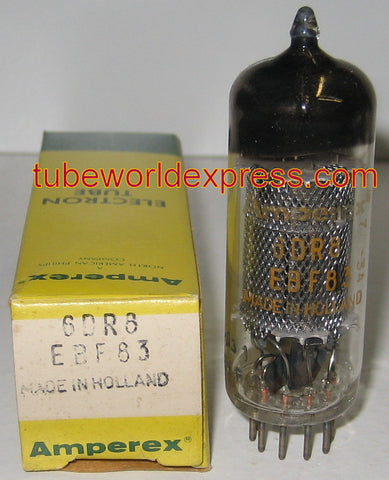 EBF83=6DR8 Amperex by Mullard NOS 1960's (6 in stock)
