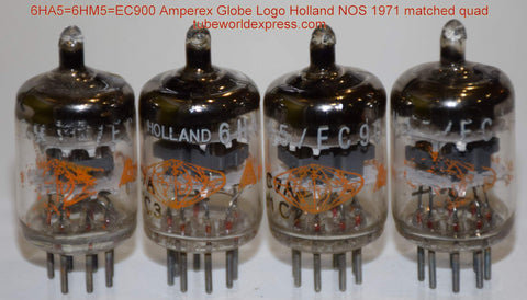 (!!!!) (Recommended Quad) 6HA5=6HM5=EC900 Amperex Holland 