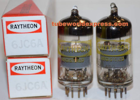 (!!) (Best Value Pair) 6JC6A Raytheon Japan NOS 1970's same build (9ma and 9ma) (High Gm)