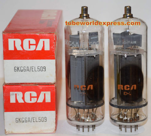 (!!!) (~ Recommended Pair ~) 6KG6A RCA JAPAN NOS original boxes 1970's (106ma and 110ma)