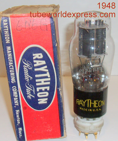 6N6G Raytheon by Sylvania NOS 1948 (48.8ma)