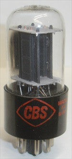 6SN7GTA CBS NOS Black Ribbed Plates similar to RCA early 1950's (8.3/8.6ma)