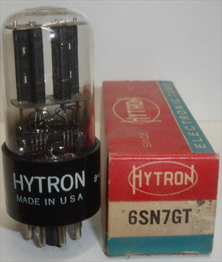(slightly microphonic) 6SN7GT Hytron NOS 1948 (7/8ma)