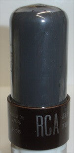 6V6GT RCA BROWN BASE - gray coated glass - used 1951 (35ma)