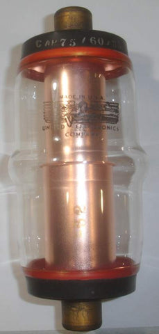 75pf / 60 / 35 United Electronics vacuum cap (single)