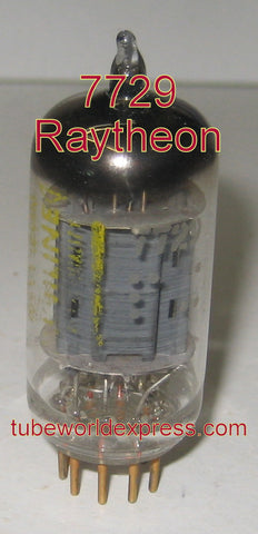 7729=12AX7 Raytheon Uniline Gold Pins