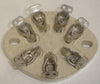 7-pin EF Johnson Number 122-227-200 Ceramic Chassis mount socket NOS 1940's - 1950's (8 in stock) (1625 power tube)