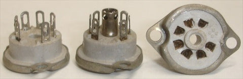 7 pin gray phenolic top chassis socket (27 in stock)