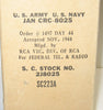 8025 RCA NOS original box