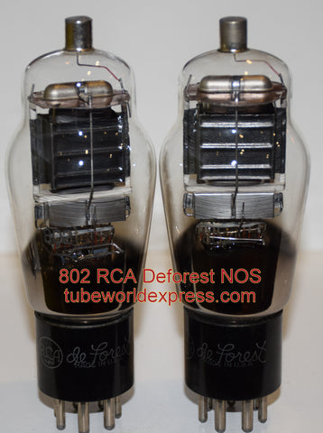 (!) (#1 802 Pair) 802 RCA Deforest NOS original boxes 1943