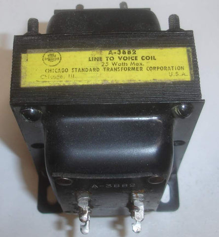 (!) Stancor A-3882 Line to Voice Coil transformer used
