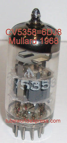 (!) CV5358=6DJ8 Mullard UK used/good 1968 (14.6/17ma)