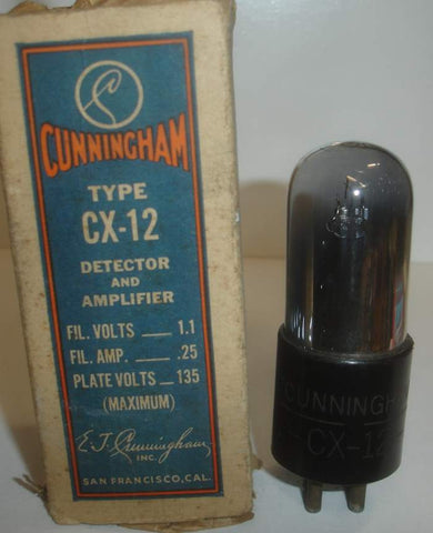 CX-12 Cunningham NOS original box 1930's (1 in stock)