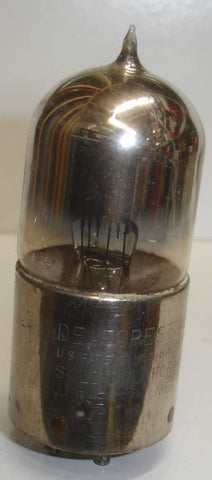 Deforest Audion metal base display tube 1920's (single)