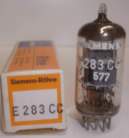 E283CC Siemens triple mica NOS 1977 (Gm=1500/1700) (pin #4 shorter than other pins)