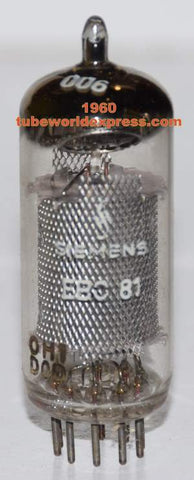 EBC81=6BD7A  Siemens made in Hamburg by Valvo 1960 in white box