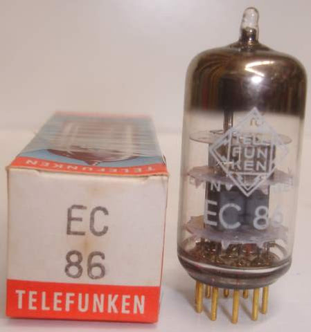 (!!!) (Best Single EC86) EC86 Telefunken gold pins NOS 1964 (13ma)