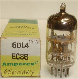 EC88=6DL4 Valvo branded Amperex Germany NOS 1972 (11.5ma)
