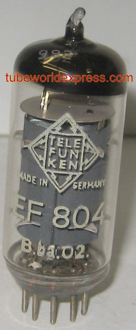 (!) EF804 Telefunken Germany <> bottom NOS made in Berlin 1955 (3.6ma) oldest single