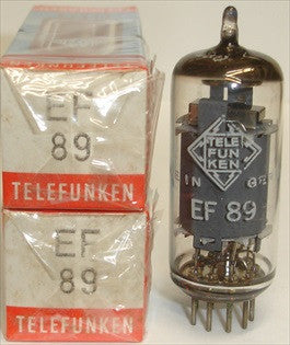 EF89=6DA6 Telefunken Germany <> bottom NOS best overall sound