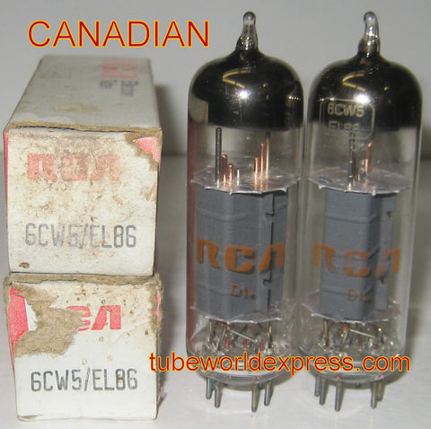 (BEST VALUE) EL86=6CW5 RCA Canada NOS 1970's (80ma/81ma)