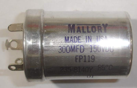 300uf / 150VDC Mallory NOS (2