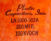 .005uf / 100,000 VDC BYCAP high voltage caps NOS (3 in stock)